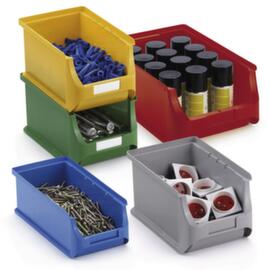 Open-fronted storage box in various colors