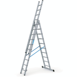 ZARGES Multi-purpose telescopic ladder Skymaster DX, 3 x 10 Triangular rungs