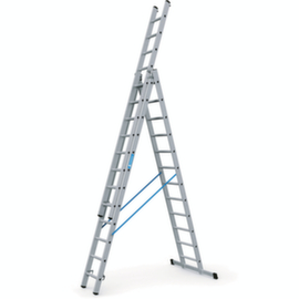 ZARGES Multi-purpose telescopic ladder Skymaster DX, 3 x 12 Triangular rungs