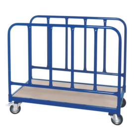 Longitudinal wall trolley with 2 tubular steel walls