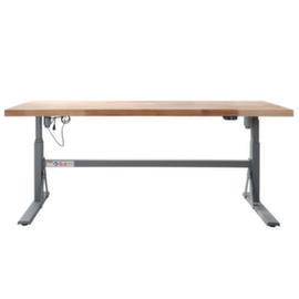 Electrically height-adjustable workbench