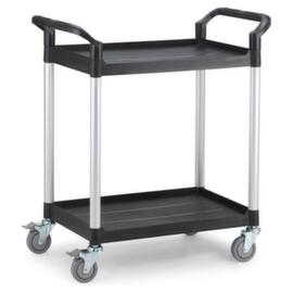 UDOBÄR Plastic shelf trolley 793x510 mm, load capacity 180 kg, 2 Shelves