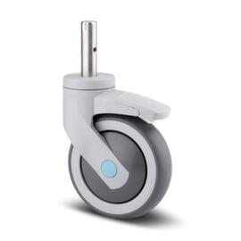 Hupfer Wheel equipment for shelf trolleys