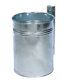 Waste garbage can embossed with "ABFALL"
