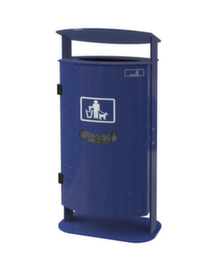 Litter garbage can with dimpled sheet surface