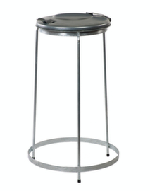 Three-legged rack for 120 liter bags