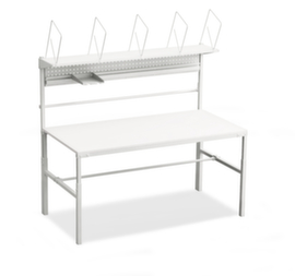Treston Complete packing table with perforated plate and unwinding device, width x depth 1800 x 900 mm
