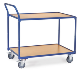 fetra Shelf trolley with wooden shelves