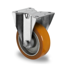 Cascoo Fixed castor, load capacity 250 kg, Polyurethane tires
