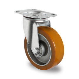 Cascoo Swivel castor, load capacity 250 kg, Polyurethane tires