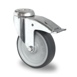 Cascoo Back hole swivel castor with brakes