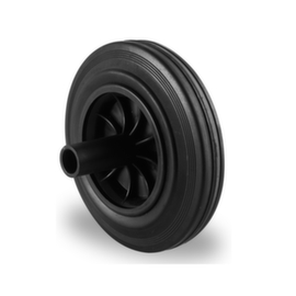 Cascoo Built-in wheel, load capacity 100 kg, Solid rubber tires