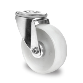 Cascoo Back hole castor, load capacity 200 kg, Polyamide tires