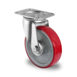 Cascoo Swivel castor, load capacity 350 kg, Polyurethane tires