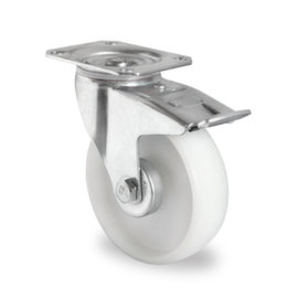 Cascoo Swivel castor with brakes, Polypropylene-tyres