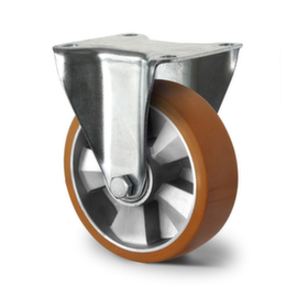 Cascoo Fixed castor, load capacity 500 kg, Polyurethane tires
