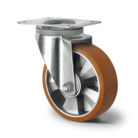 Cascoo Swivel castor, load capacity 600 kg, Polyurethane tires