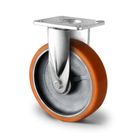 Cascoo Fixed castor, load capacity 1000 kg, Polyurethane tires