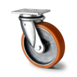 Cascoo Swivel castor, load capacity 800 kg, Polyurethane tires