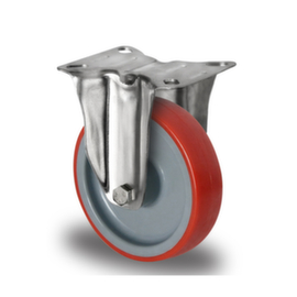 Cascoo Fixed castor, load capacity 300 kg, Polyurethane tires
