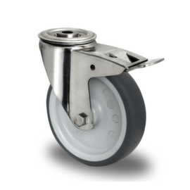 Cascoo Back hole swivel castor with brakes