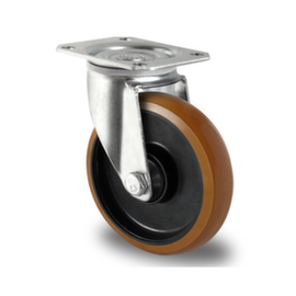 Cascoo Swivel castor, load capacity 200 kg, Polyurethane tires