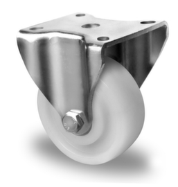 Cascoo Fixed castor, load capacity 700 kg, Polyamide tires