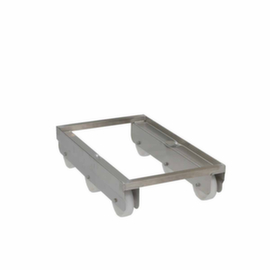 Stainless steel transport trolley