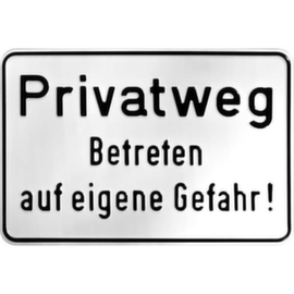 Sign SafetyMarking® for land ownership identification