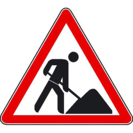Roadworks sign SafetyMarking® according to StVO, "Caution construction site"