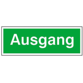 Additional escape route sign