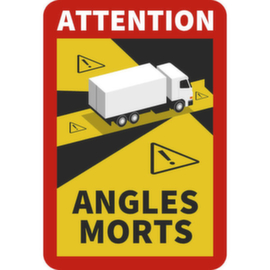 Warning sign SafetyMarking® "Attention Angles Morts"