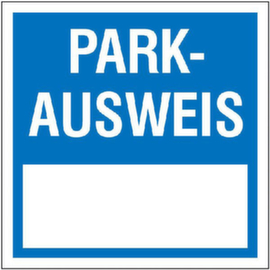 Parking permit tag SafetyMarking®