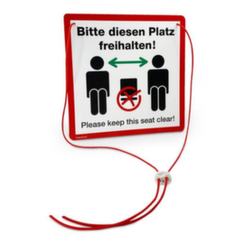 Combined information sign SafetyMarking®, "Please keep this space free!"