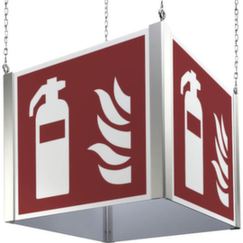 Fire safety sign cube