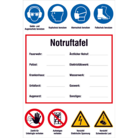 Sign SafetyMarking® for construction sites, "for self-labeling"