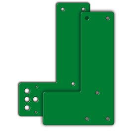 Mounting plate GfS for Swing door guard