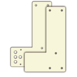 Mounting plate GfS for Swing door guard