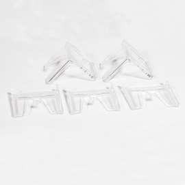 Escape door hood set GfS Typ K, 2 x mounting brackets, 3 x end caps