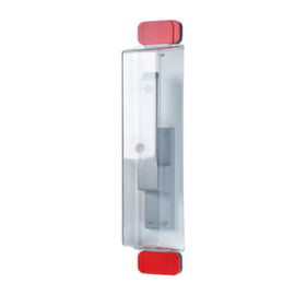 Escape door hood set GfS Typ D2, 1 x hood, 2 x lower panels green, 6 x upper panels red, 1 x pictogram