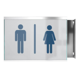 WC" flag sign GlasFix