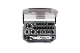 GEDORE R49005023 Socket set 1/4" 6-13mm +Bits 23-piece