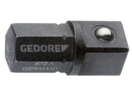 GEDORE 673 K Insert holder short 1/4" hexagon - 1/4" square