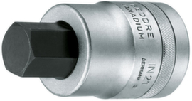 GEDORE IN 21 27 Screwdriver bit insert 1" hexagon socket 27 mm
