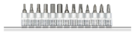 GEDORE R48008013 Screwdriver bits 1/4 +strip 13-piece