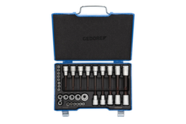 GEDORE 19 TX 20 Screwdriver set 1/2"+1/4" 34-piece TX