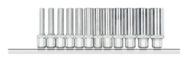 GEDORE RED R41008012 Socket wrench set 1/4" hexagon + strip 12-piece