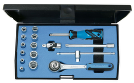 GEDORE 20 EMU-3 Socket wrench set 1/4" 16 pcs hex 4-13 mm