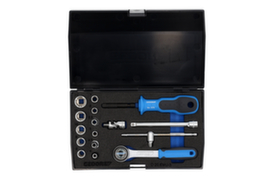 GEDORE D 20 EMU-3 Socket set 1/4" 17-piece UD profile 4-13 mm