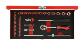 GEDORE R49004033 Socket set 1/4" 4-13mm 32-piece